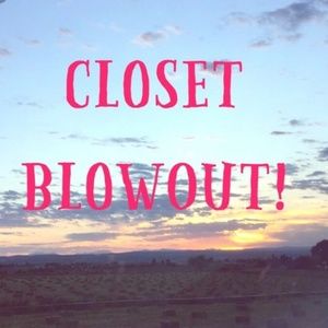 Closet sale!